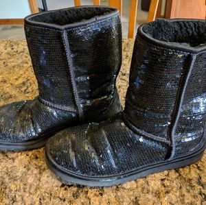 UGG Sequin Black Boots